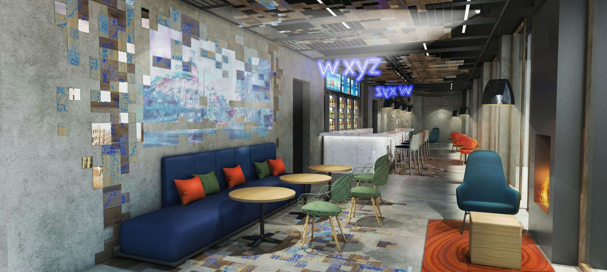 Aloft Madrid Gran Via Hotel Eksteriør billede
